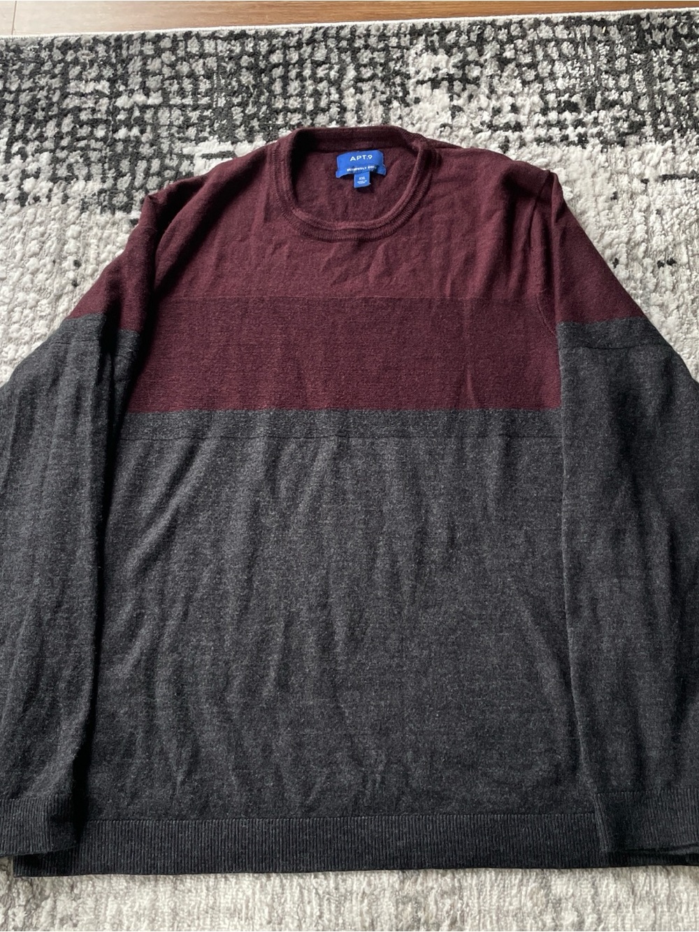 Apt. 9 Burgundy Crewneck Sweater